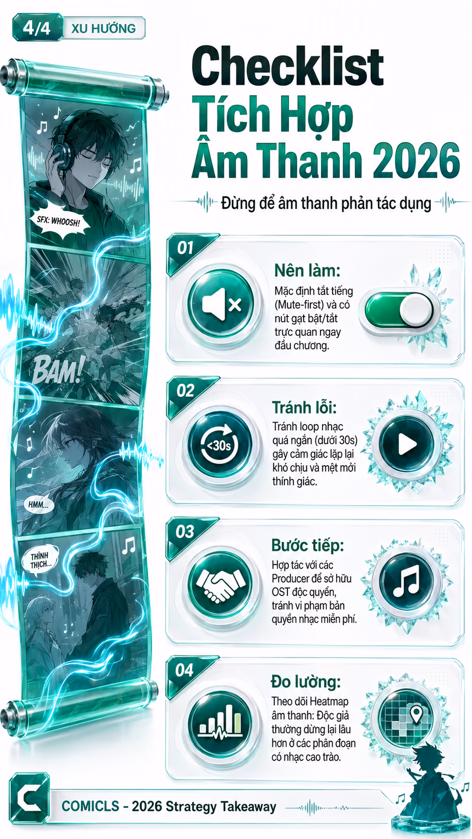 Checklist Tích Hợp Âm Thanh 2026
