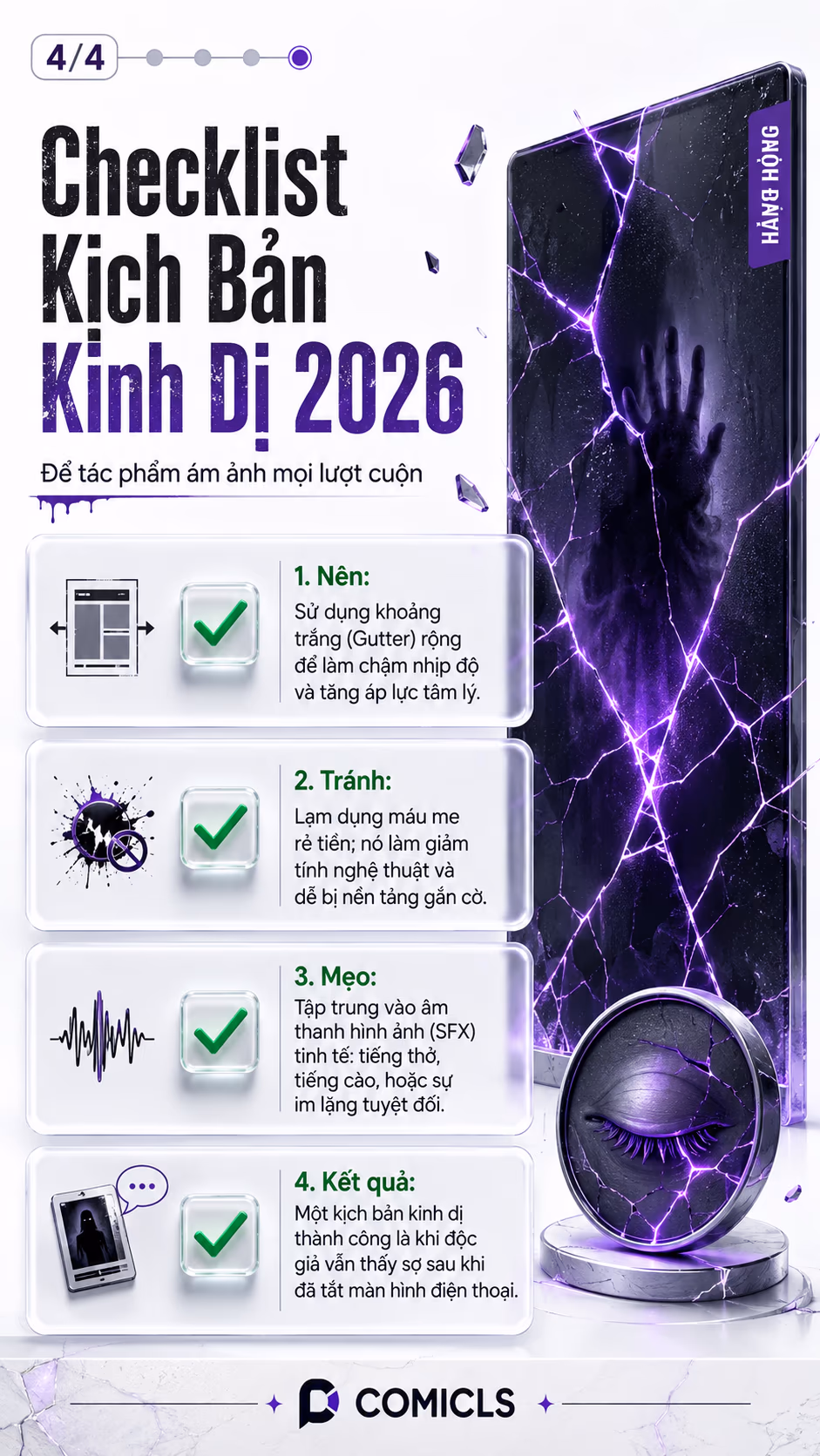 Checklist Kịch Bản Kinh Dị 2026